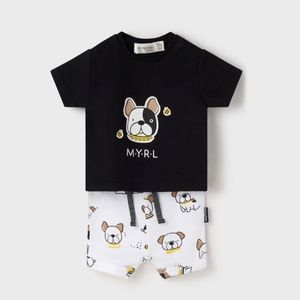 Mayoral Baby Boys Organic MYRL Dog Shorts & Top Set, Size 6-9 Months